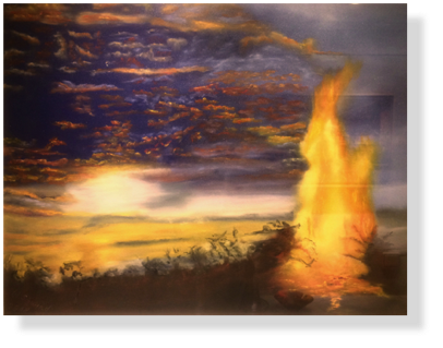 (110) Bikebrennen 38 x 50 cm 2018 (110) Bikebrennen 38 x 50 cm 2018